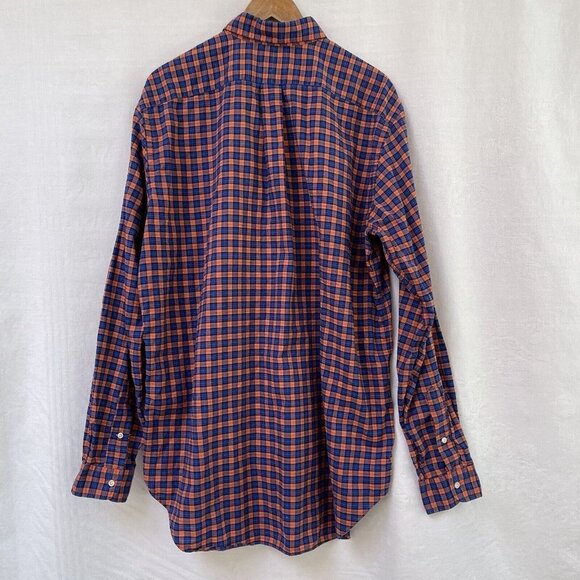 Ralph Lauren Check Button Down Shirt Mens Large Tall Church Wedding Dress Shirt - Picture 9 of 13